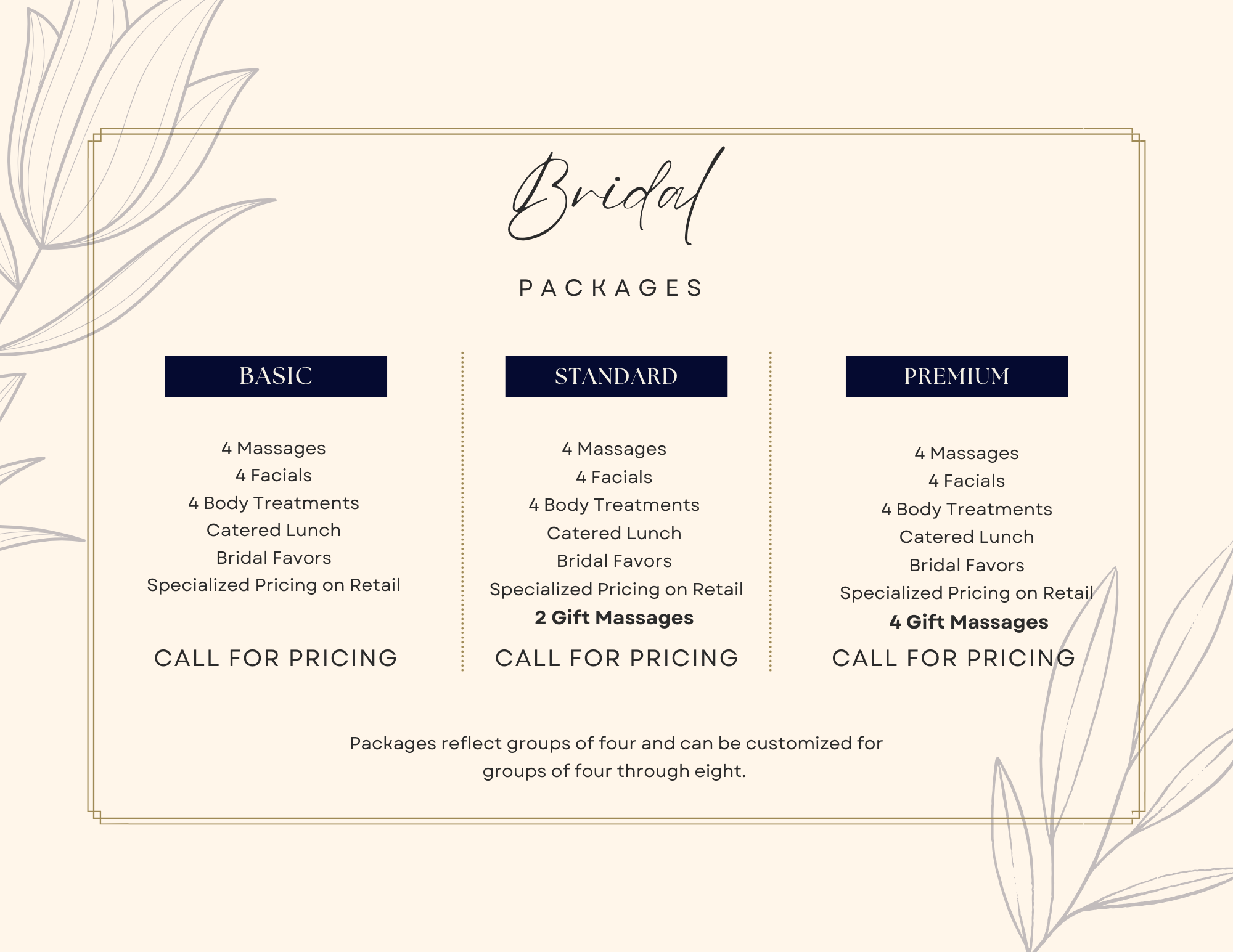 Elegant Wedding Packages Price List Elegant Wedding Packages Price List